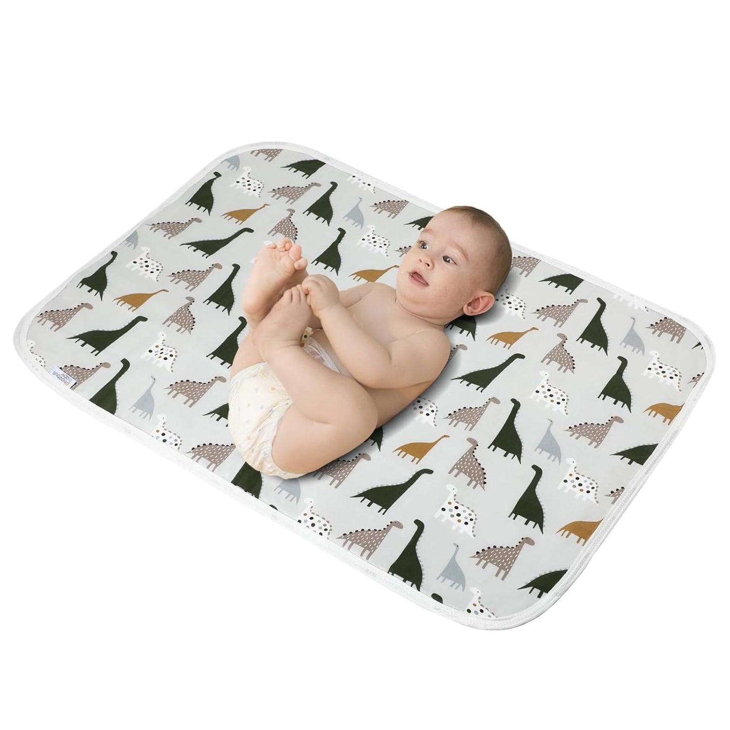 Baby Diaper Changing Pad, 21 5/8" x 31.5" Waterproof Changing Pad Liners - Reusable Soft and Absorbent Portable Changing Mat(Flower1PCS)