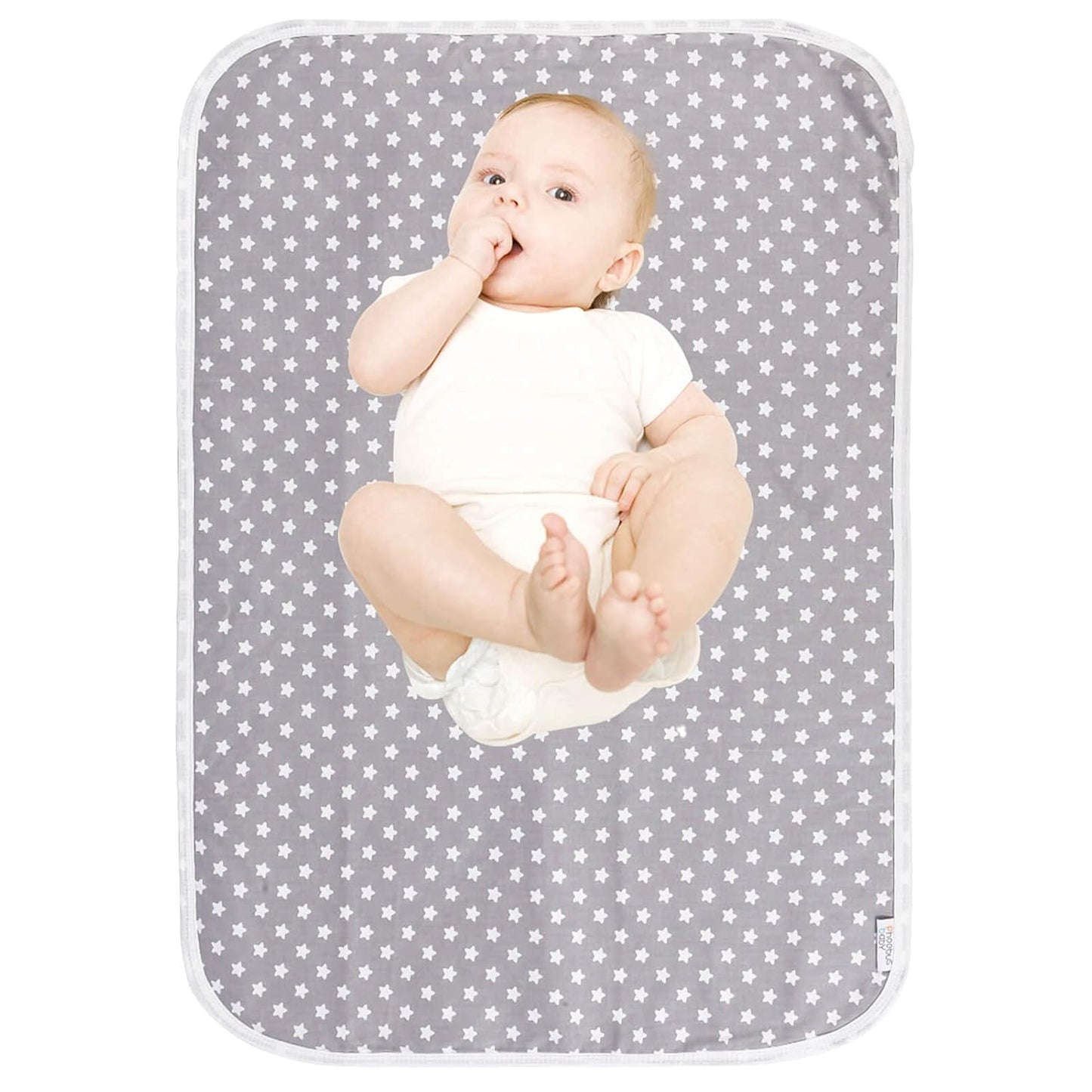 Baby Diaper Changing Pad, 21 5/8" x 31.5" Waterproof Changing Pad Liners - Reusable Soft and Absorbent Portable Changing Mat(Flower1PCS)
