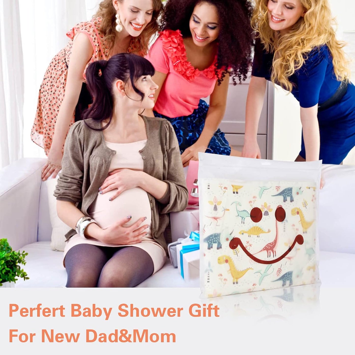 Baby Diaper Changing Pad, 21 5/8" x 31.5" Waterproof Changing Pad Liners - Reusable Soft and Absorbent Portable Changing Mat(Flower1PCS)